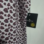 NWT Belyn Key Cutaway Sleeveless Golf Polo Tank Stem Floral White Pink Small Photo 6