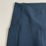 Girlfriend Collective Navy Blue High Rise Leggings SMALL Full Length w/ Pockets Photo 5