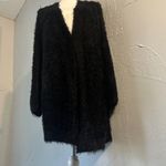 Black Rivet  Women's Fuzzy Black Cardigan Photo 6