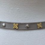 Metallic Mesh Metal Belt Gold Silver Tone Sz Sm 32” Edgy Y2K Utilitarian Floral Photo 11