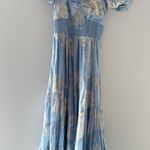 Free People Sundrenched Blue Floral Dress L Photo 4