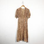 Faithfull the Brand Marie Louise Midi Dress Medium Wyldie Tiger Animal Print Photo 3