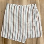 The Impeccable Pig  Striped Asymmetrical Mini Skirt Women’s Small Photo 0