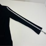 Misook  Open Front Cardigan Ribbed Womens Size Medium Black Long Sleeve Office‎ Photo 6