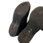 DKNY Women's Size 7.5 M Roselyn Brown Monogram Print Lace Up Combat Boots Photo 6