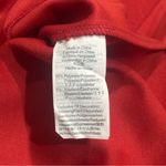 Madewell  Texture & Thread Crepe Wrap Top in Cherry Red Holiday Party Flirty M Photo 9