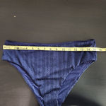 Navy Swim Bottom NWT Large Navy Andie Swim Bikini Bottom Navy Swimwear Photo 4