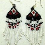 Indian Beaded Dangle Seed Earrings 2 Photo 0