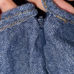 Ivy Jane  blue denim chambray skirt zipper‎ closure with tie size 8 Photo 3