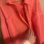 We The Free  Crinkle Button-Down Shirt Photo 4