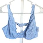 Aerie  unlined plunge 36D baby blue lace bra Photo 0