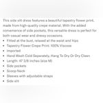 Karen Kane black floral print midi dress. 💯 viscose. Size Medium. NWT. Photo 3