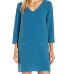 Jack by BB Dakota Andra Dress Burgundy Maroon Red V-Neck 3/4 Sleeve Work Fall M Photo 3