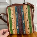 Mexicana colorful raffia crossbody handmade bag Brown Photo 4