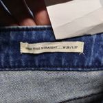 Cleo + Wolf Women's High Rise Straight Dark Wash Button Fly Denim Jean Size 28 Blue Photo 9