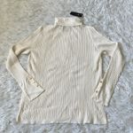JM Collection  Women’s turtleneck ribbed sweater in eggshell size Large Photo 9