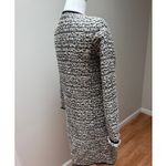 Nanette Lepore  Tweed Coat Womens 2 Cream Black Designer Classic Parisian Chic Photo 3