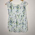 Free People We‎ the  Sam Off The Shoulder White Tea Combo Floral Top Sz Medium Photo 4