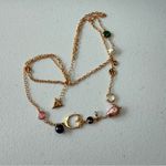 Guess  layered Gold Multi-Color Pendant Necklace Photo 2