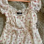 Francesca's Floral Babydoll Top Photo 0