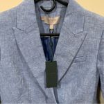 Hobbs London NWT  blazer and pants suit size US 4 linen blue women’s pantsuit Photo 2
