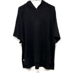 Lululemon  Black Hooded Poncho t shirt hoodie! Oversized small Photo 0
