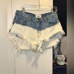 One Teaspoon Outlaws Low Waist Mid Length Denim Shorts - Hollywood Photo 10