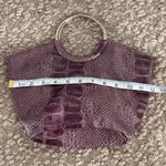 GIANNINI‎ Lavender colored clutch bag w metal handles. Purple Photo 4