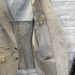 Vintage Handmade One Of A Kind Christmas Womens XXL Coat Hand Painted Wool Teddy Gray Size 2X Photo 4