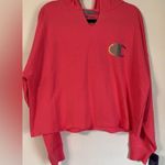 Champion Women’s Campus French Terry Hoodie Peachy Pink Size L NWT Photo 1