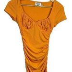 Princess Polly  Bodycon Ruched Bustier Mini Dress in Orange Size 2 Photo 2