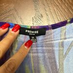 Premise  long sleeve Multicolor Abstract asymmetrical Dress Photo 3