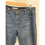 Lee  Mid Rise Dark Wash Blue Cotton Blend Denim Bootcut Jeans Women's Size 16 Photo 3