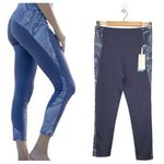 New San Francisco City Lights Josslyn Water Colors Tie Dye Block Leggings Blue M Size M Photo 1