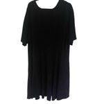 Avenue  polka dot plus size 30/32 ribbed dress purple black Photo 4