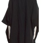 Cleobella Black KNIT POMPOM Drape SEVIGNY Lagenlook BOHO BLOGGER Poncho CAPE OS Photo 3