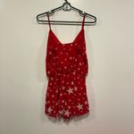Show Me Your Mumu  Red Star Print Women's romper Jumpsuit size small! Photo 5