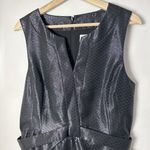 Maeve Anthropologie  Dress Sheath Cross Front Shimmer Black Dressy Cockta… Photo 6