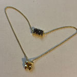 Kendra Scott  Elaina gold Adjustable Chain Bracelet in Iridescent Drusy Photo 0