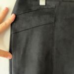 Retrology Sz 1X Black Velvet Pants Pull On Stretch Tapered Leg Dress Pants Photo 3