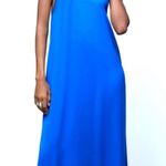 ZARA Cobalt Blue Flowy Maxi Dress Photo 0