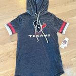 NFL Houston Texans teens hooded short sleeve T-shirt navy blue red white S 3/5 NWT Photo 0