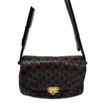 Bottega Veneta  Intrecciato Nappa Lock Flap Shoulder Woven Bag in brown green Photo 12