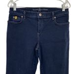 Second Yoga Jeans Dark Wash Bootcut 5 Pocket Stretchy Size 32 Photo 1