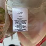 AMUR Cleo Juliet Sleeve Dress Scarlet Tropical Flora Size 0 Print Mini Statement Pink Photo 9