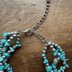 Source Unknown  Turquoise Necklace with Silver Accents Photo 3