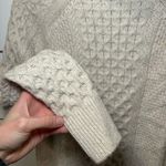 Vince  Mixed Cable Knit Wool & Cashmere Blend Sweater Cream Photo 6