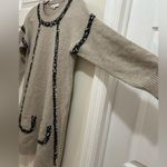 See By Chloe Wool Knit Dress with Pockets Tan, Black and White Size Small Photo 6