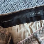 Talbots  Brown‎ Plaid Wool Ankle Pants Size 6 Slim Taper Classic Workwear Photo 3