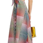 Saloni Lea Geometric Print Cotton Midi Dress Sz. 4 (US) Photo 0